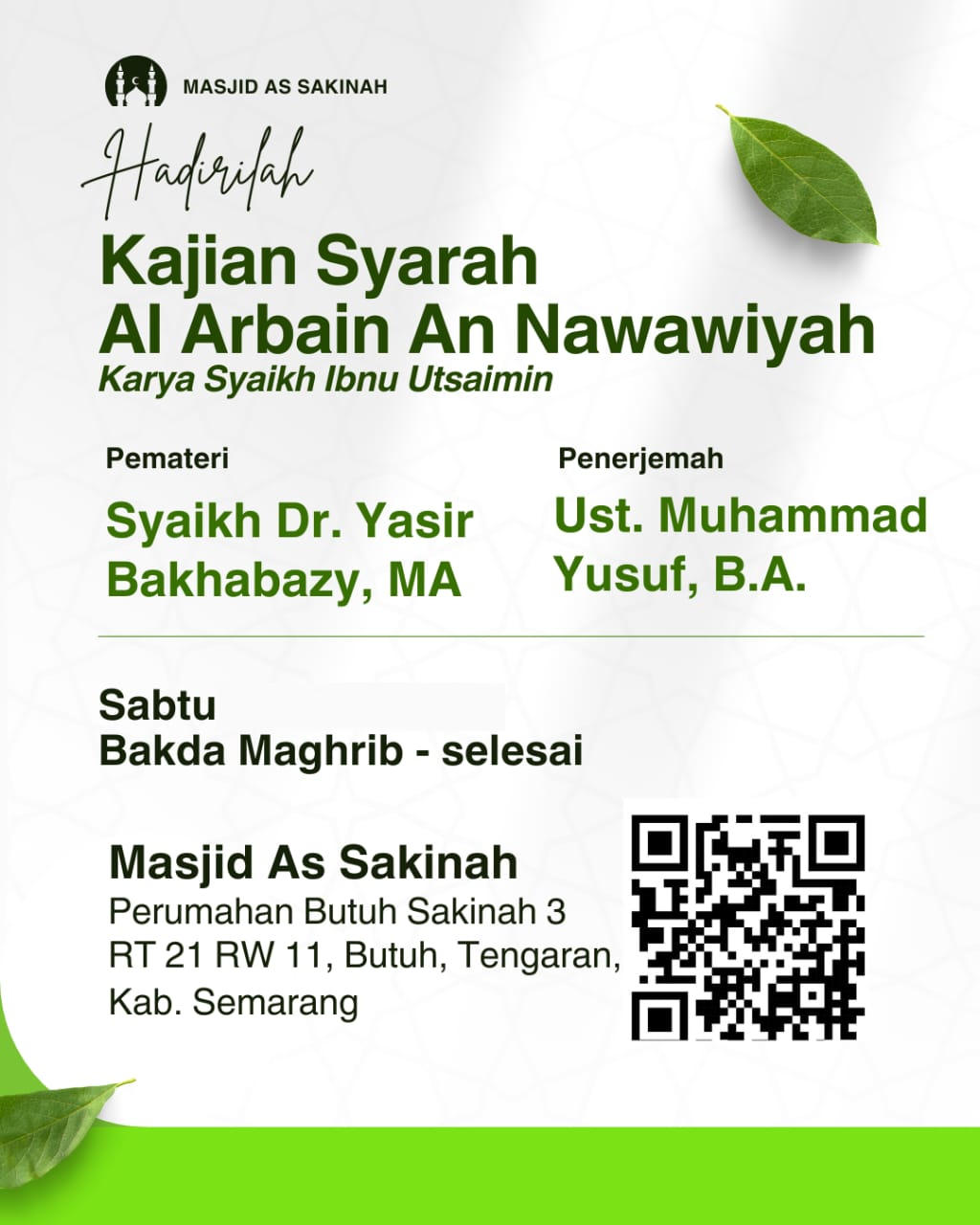 Kitab Syarah Al Arbain An Nawawiyah